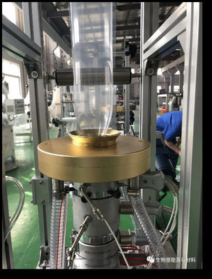 1.10kw riscaldamento elettrico di salto Mini Blown Film Extruder della macchina del film del laboratorio dell'ANIMALE DOMESTICO del PE pp